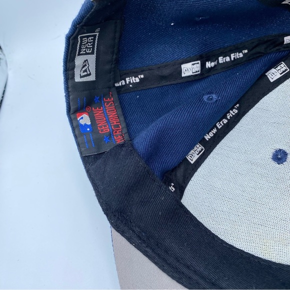 New Era Los Angeles Dodgers Scribed Brim Wool Blend Snapback Cap Royal Blue Hat - Picture 8 of 9